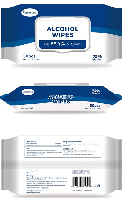 1 (Caresour Alcohol Wipes 75 50 Pcs)